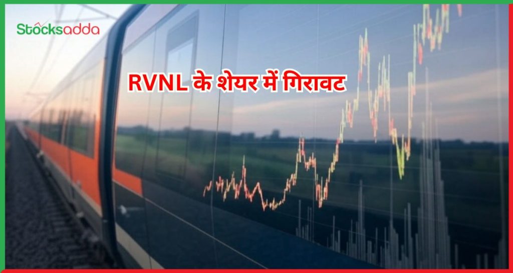 RVNL के शेयर में गिरावट
