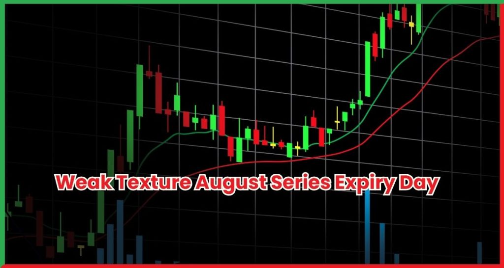 Market का Weak Texture August Series Expiry Day