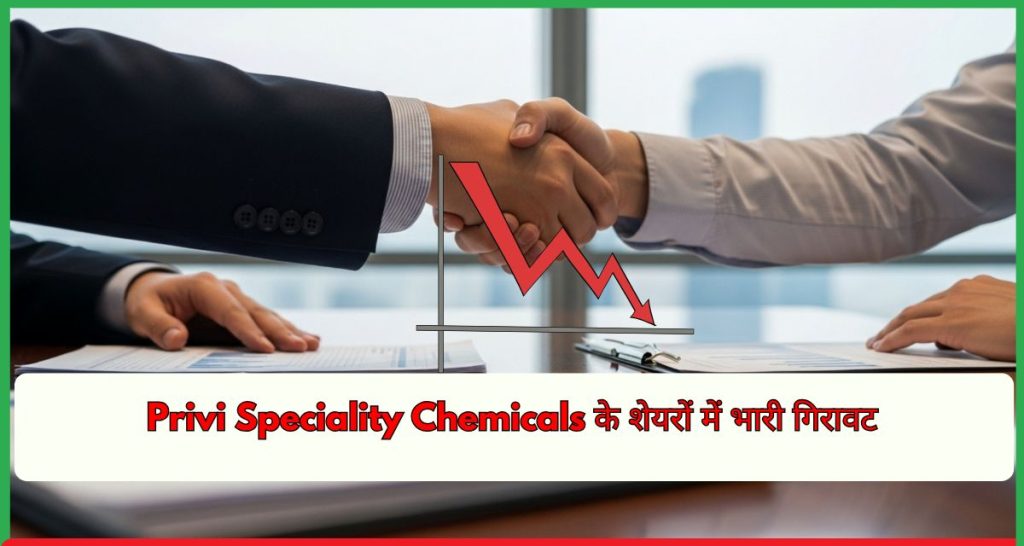 Privi Speciality Chemicals के शेयरों में भारी गिरावट