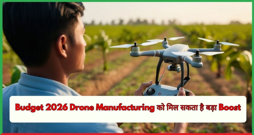 Budget 2026 Drone Manufacturing को मिल सकता है बड़ा Boost