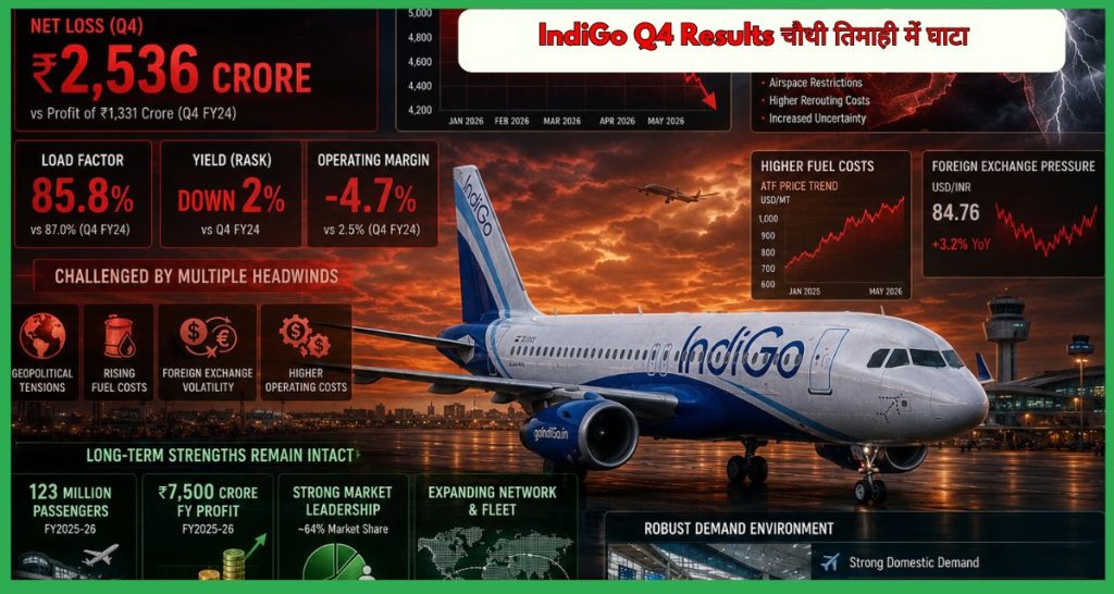 IndiGo Q4 Results चौथी तिमाही में घाटा