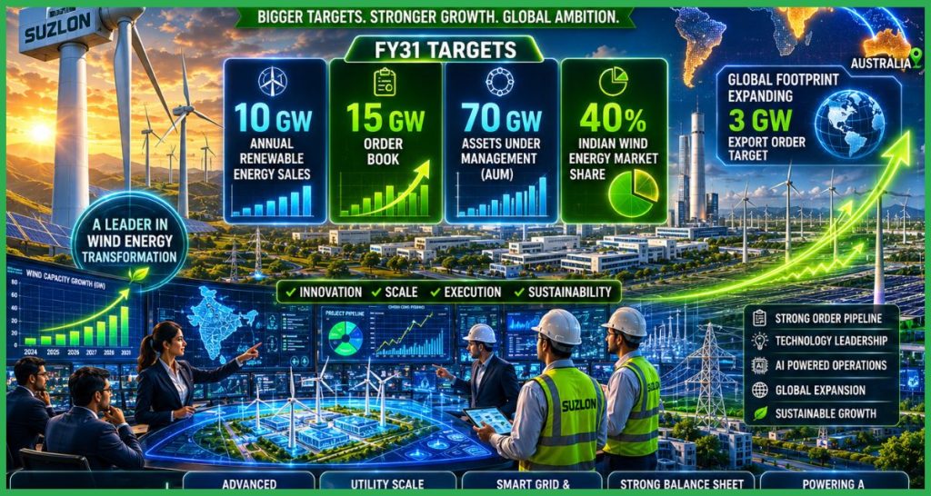 Suzlon Energy Share News ‘Suzlon 2.0’ के जरिए FY31 तक बड़े विस्तार की तैयारी