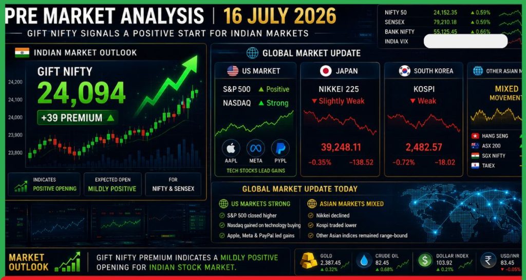 Pre Market 16 July 2026