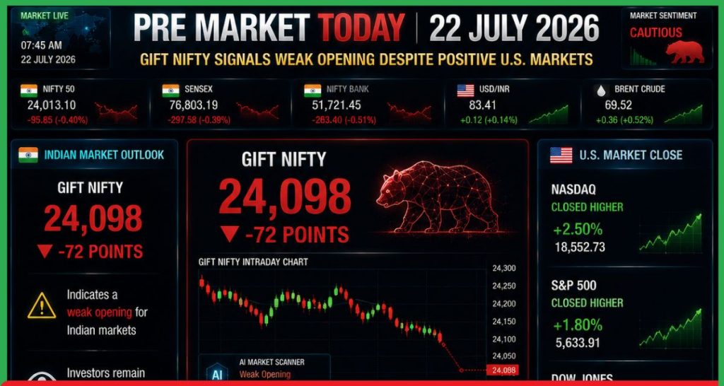 Pre Market 22 July 2026