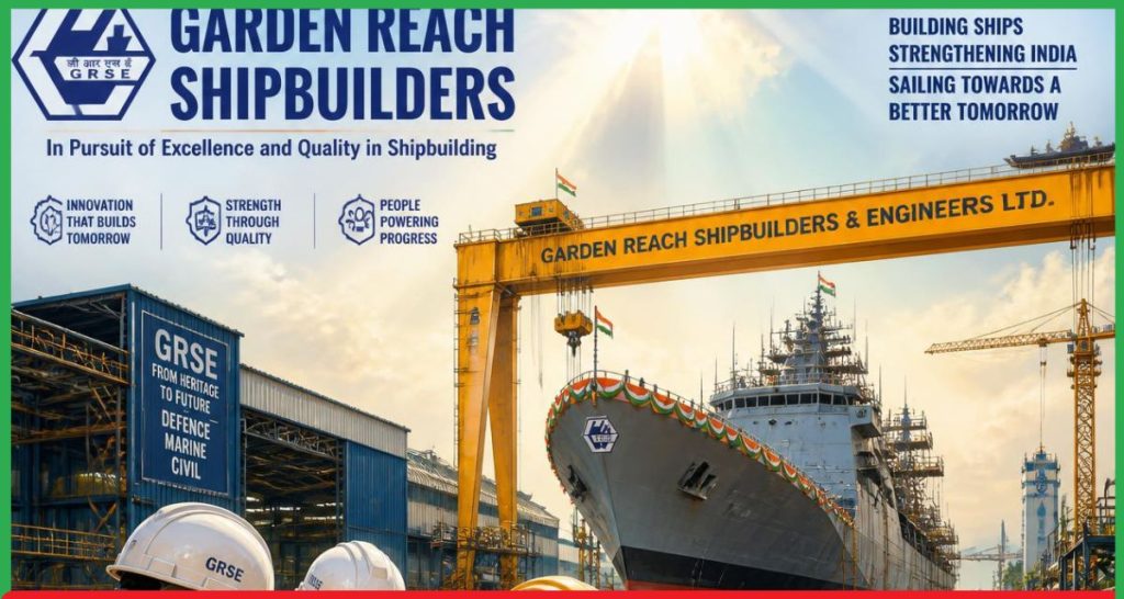 GRSE Q1 Results Garden Reach Shipbuilders का मुनाफा 44% बढ़ा